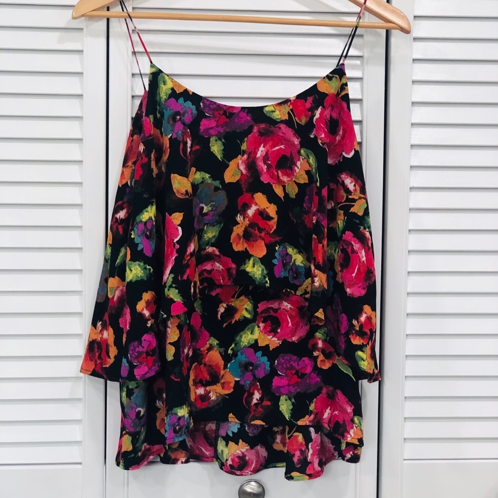 Floral colorful top